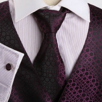Purple Polka Dots Dress Vest Formal Vest for Wedding Gift Set Match Necktie for Men, Cufflinks, Handkerchief, Bow Tie for Tuxedo Y&G VS1032-M Medium Purple Purple Polka Dots Dress Vest Formal Vest for Wedding Gift Set Match Necktie for Men, Cufflinks, Handkerchief, Bow Tie for Tuxedo Y&G VS1032-M Medium Purple