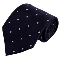 Blue Mens Ties Midnight Blue Polka Dots Woven Silk Tie Set excellent Tie Set FAA1020 Blue Mens Ties Midnight Blue Polka Dots Woven Silk Tie Set excellent Tie Set FAA1020