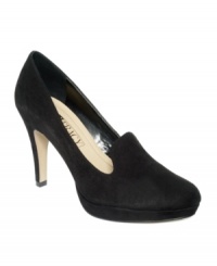 Sometimes a little luxury is all you need. Get your fix with the Prince, a smoking flat-inspired platform pump by Ellen Tracy. Sometimes a little luxury is all you need. Get your fix with the Prince, a smoking flat-inspired platform pump by Ellen Tracy.
