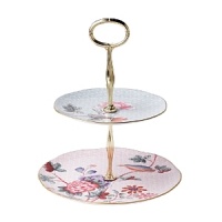 Step into a delightful garden party with Wedgwood's whimsical Cuckoo collection. Inspired by nature, this richly accented cake stand adds a flourish of color to your table for tea parties and other entertaining occasions. Step into a delightful garden party with Wedgwood's whimsical Cuckoo collection. Inspired by nature, this richly accented cake stand adds a flourish of color to your table for tea parties and other entertaining occasions.