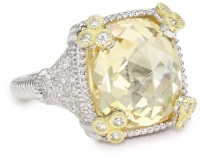 Judith Ripka Ambrosia Small Monaco Yellow Ring, Size 7 Judith Ripka Ambrosia Small Monaco Yellow Ring, Size 7