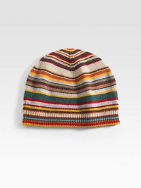 This lightweight striped beanie is the perfect topper to a stylish cold-weather ensemble.Ribbed knit trim35% viscose/29% lambswool/20% nylon/8% angora/8% cashmereDry cleanImported This lightweight striped beanie is the perfect topper to a stylish cold-weather ensemble.Ribbed knit trim35% viscose/29% lambswool/20% nylon/8% angora/8% cashmereDry cleanImported