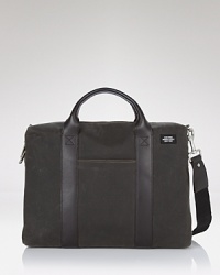 A modern take on the classic design, this Jack Spade briefcase style bag in rugged waxed cotton exudes workday cool. A modern take on the classic design, this Jack Spade briefcase style bag in rugged waxed cotton exudes workday cool.