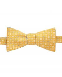 Tie on something different. This patterned bowtie from Countess Mara is ready to class up any outfit. Tie on something different. This patterned bowtie from Countess Mara is ready to class up any outfit.