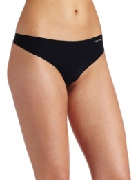 Calvin Klein Women's Invisibles Thong, Black, Medium Calvin Klein Women's Invisibles Thong, Black, Medium