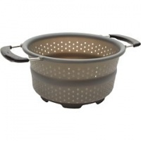 OXO Good Grips Silicone Collapsible Colander with Two Handles, Gray OXO Good Grips Silicone Collapsible Colander with Two Handles, Gray