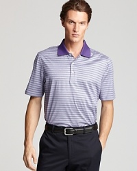 A powerful stripe polo to match your swing from Bobby Jones. Look sharp at the tee and the 19th hole alike. A powerful stripe polo to match your swing from Bobby Jones. Look sharp at the tee and the 19th hole alike.