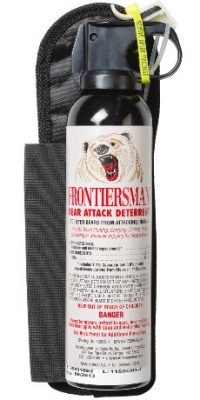 SABRE FRONTIERSMAN Bear Attack Deterrent with Hip Holster - Maximum Strength & Maximum Range - 35 Feet (9.2 oz) SABRE FRONTIERSMAN Bear Attack Deterrent with Hip Holster - Maximum Strength & Maximum Range - 35 Feet (9.2 oz)