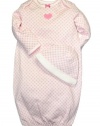 Little Me Baby-girls Newborn Sweetie Monkey Gown and Hat, Pink Print, 0-3 Months