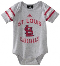MLB Infant St. Louis Cardinals S/S Foldover Neck Creeper (Heather Grey, 18mos) MLB Infant St. Louis Cardinals S/S Foldover Neck Creeper (Heather Grey, 18mos)