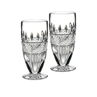The Irish Lace iced beverage glass combines two great traditions in Irish handcraft - artisanal crystal and fine crochet work. The result is a stylish pattern of diamond and wedge cuts reminiscent of elegant Irish Lace - a stunning new interpretation of the country's classic heritage. The Irish Lace iced beverage glass combines two great traditions in Irish handcraft - artisanal crystal and fine crochet work. The result is a stylish pattern of diamond and wedge cuts reminiscent of elegant Irish Lace - a stunning new interpretation of the country's classic heritage.
