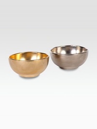 EXCLUSIVELY AT SAKS. As simple as they are stunning, this dynamic pairing of 24k gold and platinum make an elegant gift or keepsake. Arrives in a signature gift box Porcelain 24k gold Platinum Each, 2H X 4 diam. Food safe Dishwasher safe Made in USA EXCLUSIVELY AT SAKS. As simple as they are stunning, this dynamic pairing of 24k gold and platinum make an elegant gift or keepsake. Arrives in a signature gift box Porcelain 24k gold Platinum Each, 2H X 4 diam. Food safe Dishwasher safe Made in USA