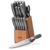 Ginsu Kotta Series Japanese 420J2 Stainless Steel 5-Piece Stainless Round Prep Set 4879 Ginsu Kotta Series Japanese 420J2 Stainless Steel 5-Piece Stainless Round Prep Set 4879