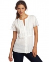 Jones New York Women's Button Front Cut Away Shirt