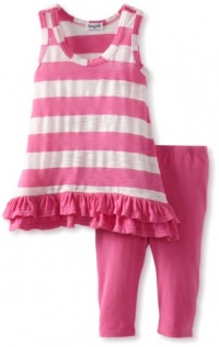 Splendid Littles Girls 2-6X White Rugby Stripe Tunic Set, Parfait, 2T Splendid Littles Girls 2-6X White Rugby Stripe Tunic Set, Parfait, 2T