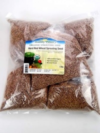 Certified Organic Hard Red Wheat - 5 Lbs - For Growing Wheatgrass to Juice, Sprouting Seed, Grinding to Make Flour & Bread, Growing Ornamental Wheat Grass & More. Makes Excellent Food Storage. Outstanding Germination Rate. Certified Organic Hard Red Wheat - 5 Lbs - For Growing Wheatgrass to Juice, Sprouting Seed, Grinding to Make Flour & Bread, Growing Ornamental Wheat Grass & More. Makes Excellent Food Storage. Outstanding Germination Rate.