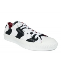Ride the wave. The black and white stripes of the Marimekko CTAS Premium Ox sneakers by Converse are cute funky and fun. You'll want them in your collection. Ride the wave. The black and white stripes of the Marimekko CTAS Premium Ox sneakers by Converse are cute funky and fun. You'll want them in your collection.