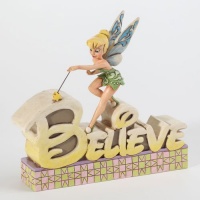 Disney Traditions by Jim Shore Believe Inspirational Word Plaque, 6-1/2-Inch Disney Traditions by Jim Shore Believe Inspirational Word Plaque, 6-1/2-Inch