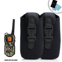 2-Pack Dura-Neoprene Protective Two-Way Radio Carrying Case with Belt Clip for Motorola Talkabout MS350R , Midland GXT1000VP4 , GTX5000 , TriSquare TSX300R & Many More Two-Way Radios - Includes Accessory Bag and Microfiber Cleaning Cloths 2-Pack Dura-Neoprene Protective Two-Way Radio Carrying Case with Belt Clip for Motorola Talkabout MS350R , Midland GXT1000VP4 , GTX5000 , TriSquare TSX300R & Many More Two-Way Radios - Includes Accessory Bag and Microfiber Cleaning Cloths