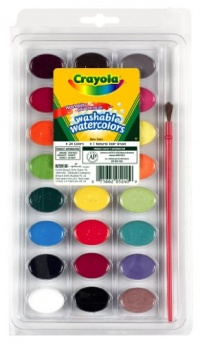 Crayola Washable Watercolors 24ct Pan w/brush Crayola Washable Watercolors 24ct Pan w/brush