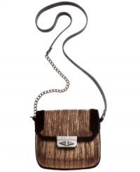 Party girls and disco divas would agree, this petite purse from RACHEL Rachel Roy is the perfect out-on-the-town escort. Wrapped in golden fabric with signature hardware and carefree crossbody strap, it makes a dancing 'til dawn almost effortless. Party girls and disco divas would agree, this petite purse from RACHEL Rachel Roy is the perfect out-on-the-town escort. Wrapped in golden fabric with signature hardware and carefree crossbody strap, it makes a dancing 'til dawn almost effortless.