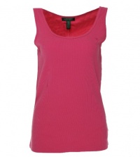 Lauren Ralph Lauren Scoop Neck Ribbed Tank Luscious Pink XL Lauren Ralph Lauren Scoop Neck Ribbed Tank Luscious Pink XL