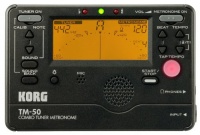 Korg TM50BK Instrument Tuner and Metronome, Black Korg TM50BK Instrument Tuner and Metronome, Black