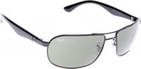 Ray-Ban RB3492 Highstreet Authentic Sunglasses/Eyewear - Shiny Black/Crystal Green / 62mm