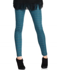NY Collection's leggings easily jazz up a solid tunic or basic sweater with their vibrant print. NY Collection's leggings easily jazz up a solid tunic or basic sweater with their vibrant print.