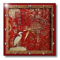 3dRose LLC Lantern and Crane May You Have A Happy and Prosperous New Year in Chinese 10 by 10-Inch Wall Clock 3dRose LLC Lantern and Crane May You Have A Happy and Prosperous New Year in Chinese 10 by 10-Inch Wall Clock