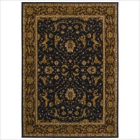 First Lady Somerset House Old Republic Black Rug Rug Size: 5'5 x 7'9