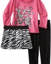 Young Hearts Girls 2-6X 3 Piece Love Legging Skirt Set