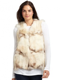 THE LOOKPlush dyed raccoon fur constructionHook-and-eye closureTHE FITAbout 23 from shoulder to hemTHE MATERIALRaccoon furFully linedCARE & ORIGINClean by fur specialistFur origin: USAMade in USAModel shown is 5'9½ (176cm) wearing US size Small. THE LOOKPlush dyed raccoon fur constructionHook-and-eye closureTHE FITAbout 23 from shoulder to hemTHE MATERIALRaccoon furFully linedCARE & ORIGINClean by fur specialistFur origin: USAMade in USAModel shown is 5'9½ (176cm) wearing US size Small.