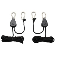 iPower GLROPE Grow Light Heavy Duty Adjustable Grow Light Ratchet Rope Hanger iPower GLROPE Grow Light Heavy Duty Adjustable Grow Light Ratchet Rope Hanger
