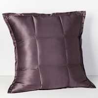 Lustrous and luxurious, the Modern Classics collection brings sophisticated style to any bed, with flexible pieces that complement one another. Quilted silk sham is accented with a subtle tufted border. Lustrous and luxurious, the Modern Classics collection brings sophisticated style to any bed, with flexible pieces that complement one another. Quilted silk sham is accented with a subtle tufted border.