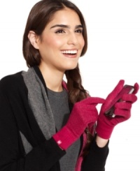 Stay connected when you're out in the cold with these lightweight tech touch gloves from Isotoner that allow you to text, browse playlists and access your favorite apps without getting frosty fingers. Stay connected when you're out in the cold with these lightweight tech touch gloves from Isotoner that allow you to text, browse playlists and access your favorite apps without getting frosty fingers.