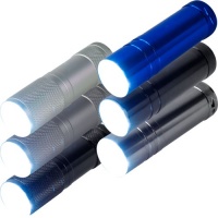 SuperBright 75-6262 6 Pack of Aluminum 9-LED Flashlights with Batteries SuperBright 75-6262 6 Pack of Aluminum 9-LED Flashlights with Batteries