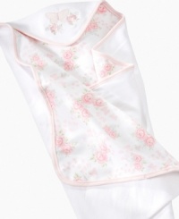 The perfect pick. Wrap her up in sweetness with this reversible floral receiving blanket from First Impressions. The perfect pick. Wrap her up in sweetness with this reversible floral receiving blanket from First Impressions.