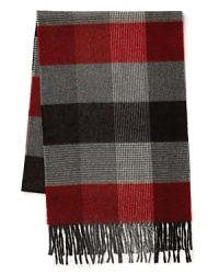 This polished scarf adds distinction to your attire with a large check pattern that's complemented by just the right amount of color. A cold weather essential from The Men's Store at Bloomingdale's. This polished scarf adds distinction to your attire with a large check pattern that's complemented by just the right amount of color. A cold weather essential from The Men's Store at Bloomingdale's.