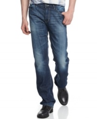 Lighten up. Put away your dark denim with a fresh pair of washed jeans from INC International Concepts. Lighten up. Put away your dark denim with a fresh pair of washed jeans from INC International Concepts.