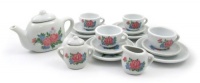 17 Piece Girls Porcelain Ceramic Tea Set Collection (Assorted Styles) 17 Piece Girls Porcelain Ceramic Tea Set Collection (Assorted Styles)