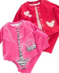 Gorgeous smorgeous velour set by First Impressions for the littlest ladies who lunch. Gorgeous smorgeous velour set by First Impressions for the littlest ladies who lunch.
