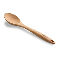 This Calphalon wood spoon is crafted from solid beech wood and features a grip-anywhere handle for added comfort and control. This Calphalon wood spoon is crafted from solid beech wood and features a grip-anywhere handle for added comfort and control.