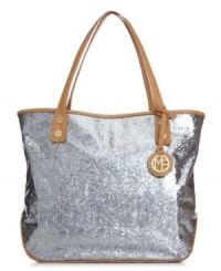 The glitterati got nothin' on you with this glam goodie from Marc Fisher. Sparkly, super spacious and pocket-lined, it's the ultimate attention-getter. The glitterati got nothin' on you with this glam goodie from Marc Fisher. Sparkly, super spacious and pocket-lined, it's the ultimate attention-getter.