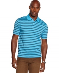 Contrast stripes keep this John Ashford classic feeling crisp. Contrast stripes keep this John Ashford classic feeling crisp.