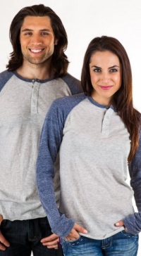 L/S Raglan Henley(ECO OATMEAL/ NAVY,EXTRA SMALL) L/S Raglan Henley(ECO OATMEAL/ NAVY,EXTRA SMALL)