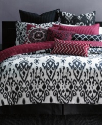Captivating at a glance, this INC International Concepts Ikat sham adds an extra layer of comfort and modern style to your bedding ensemble. An extra-soft quilted texture is adorned with intricate stitching. Captivating at a glance, this INC International Concepts Ikat sham adds an extra layer of comfort and modern style to your bedding ensemble. An extra-soft quilted texture is adorned with intricate stitching.