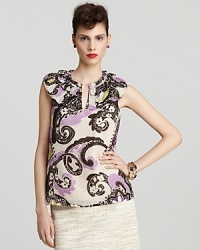 A painterly paisley print lends modern elegance to this kate spade new york top. Pair the style with classic tweeds for corner-office chic. A painterly paisley print lends modern elegance to this kate spade new york top. Pair the style with classic tweeds for corner-office chic.