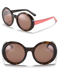 Play up your personality with bold circular frames. These oversize sunnies from kate spade new york are your passport to accessory paradise. Play up your personality with bold circular frames. These oversize sunnies from kate spade new york are your passport to accessory paradise.
