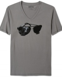 Get shady. This graphic t-shirt from Kenneth Cole Reaction with keep your casual look cool. Get shady. This graphic t-shirt from Kenneth Cole Reaction with keep your casual look cool.